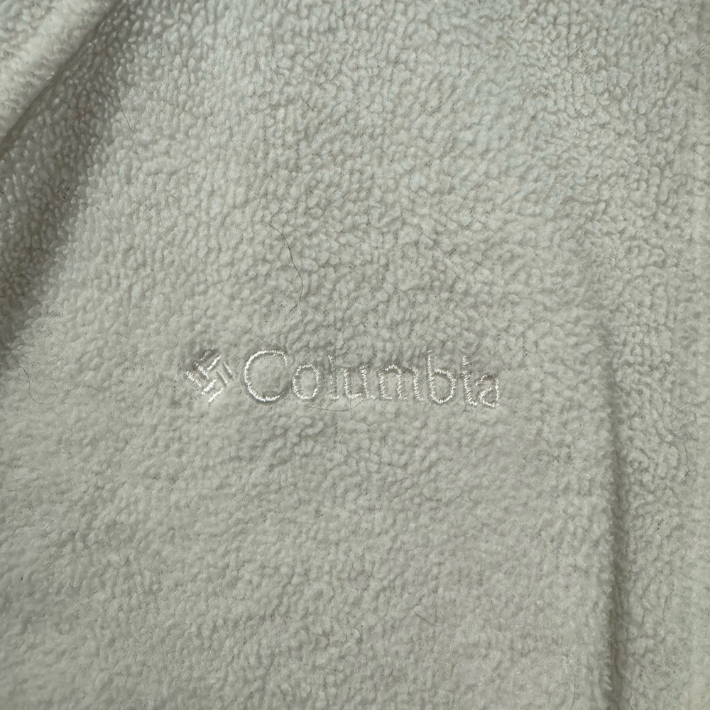 Columbia Off-White Fleece Jacket - Picture 3 of 4